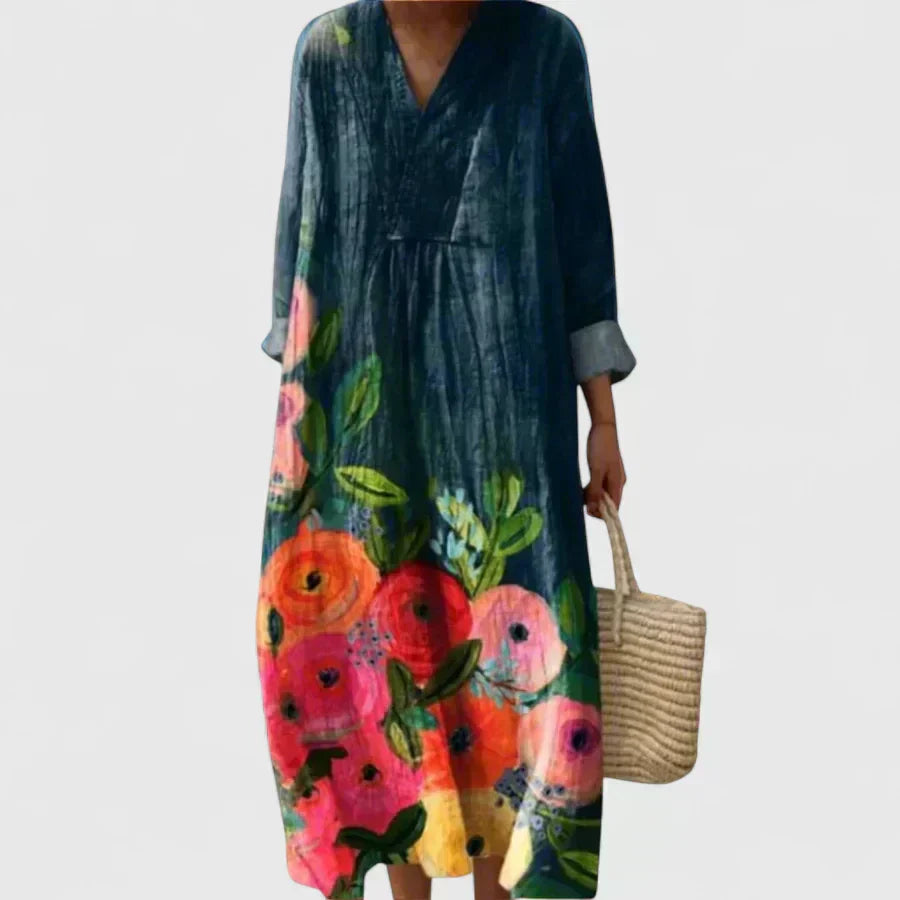 Sea Blue Floral / 3XL