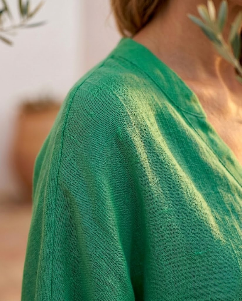 Mariel | Cotton Linen Batwing Set